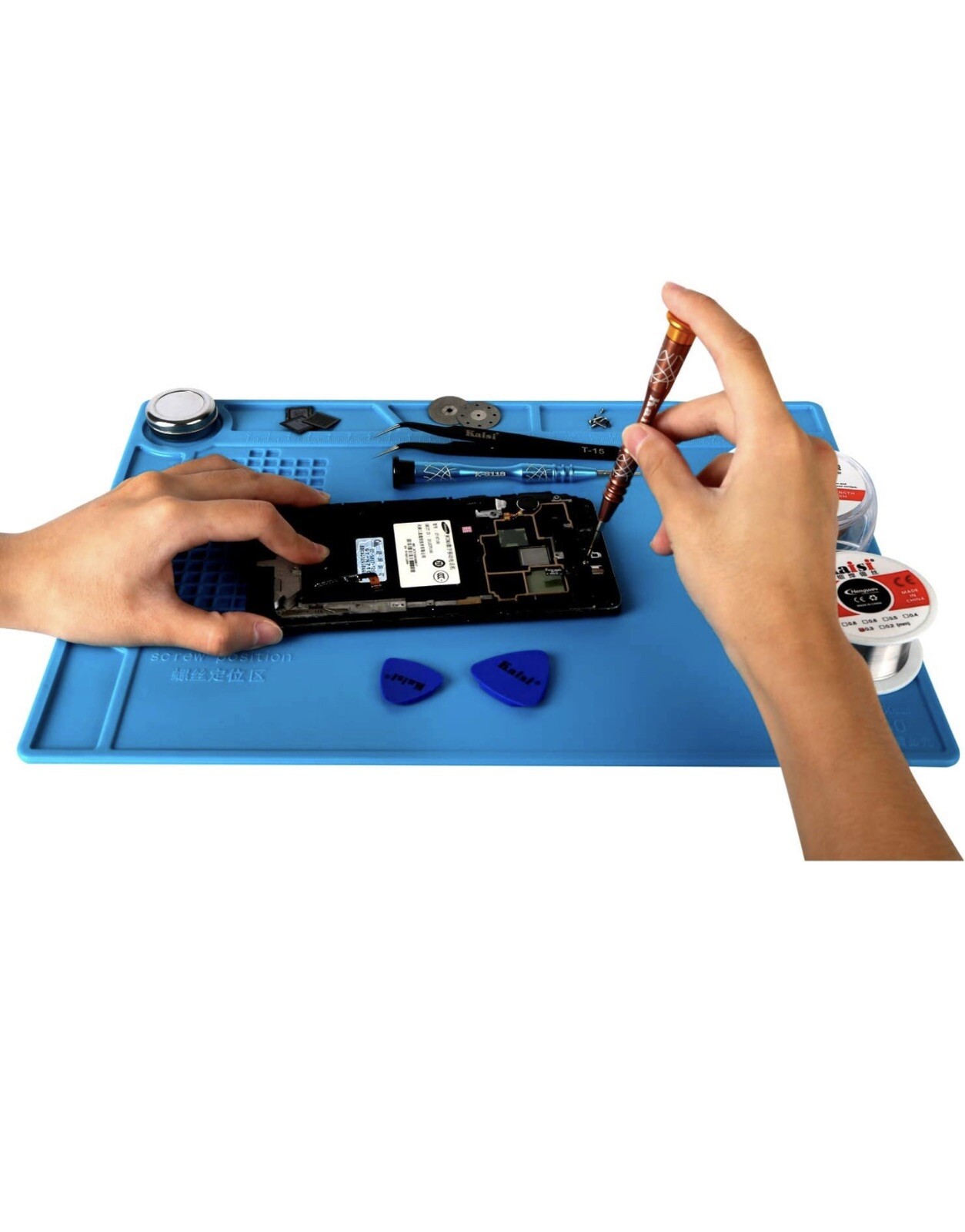 GH0722 Watch Repair Tool Mat Pad Anti-slip Rubber Sheet for Work Desk