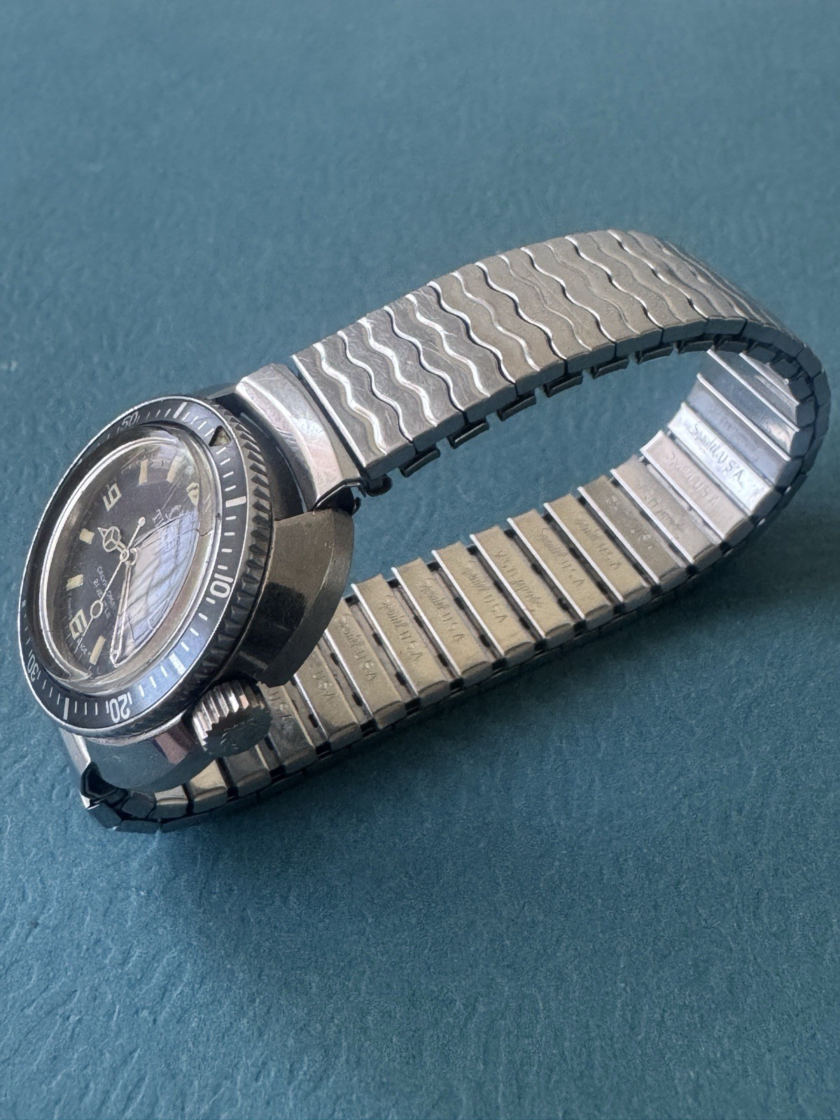 VINTAGE 1960s SOLVIL TITUS CALYPSOMATIC DIVER WATCH 21J AUTO STUNNING TROPICAL
