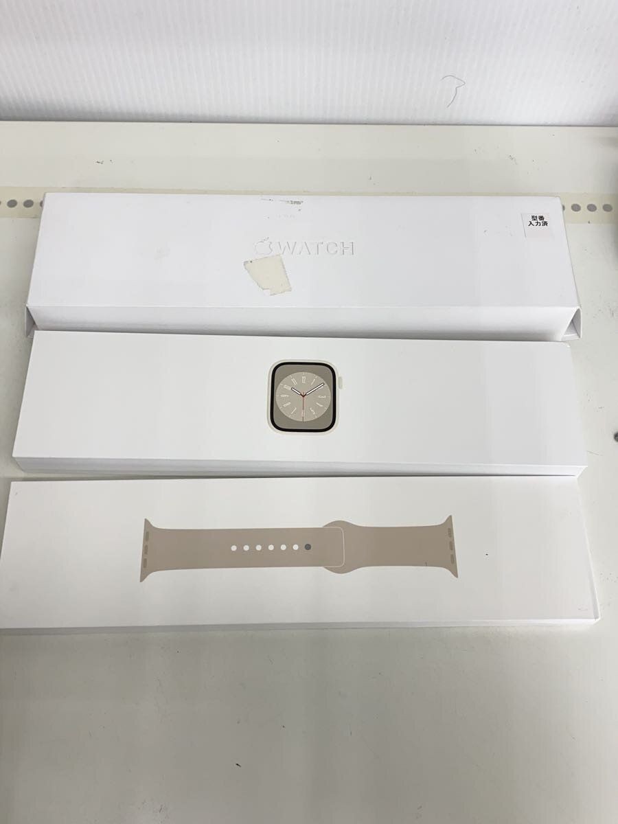 Apple Men’s Watch Series 8 GPS Model 45mm MNP23J A Starlight Used