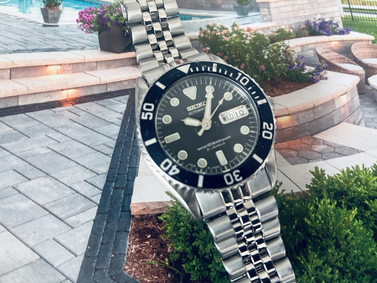 Rare Japan Seiko SKX023J Orig Men’s Automatic Diver Black Dial 100m 7S26-0040 Ex