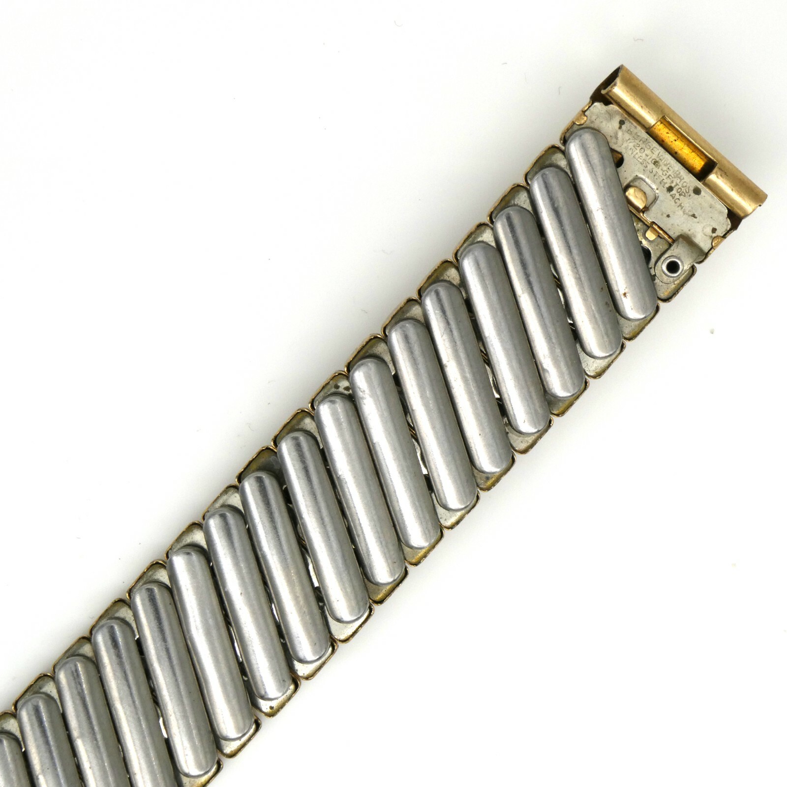 Vintage Bergevin Bros. 17.4 mm g.f. and st. steel wristwatch expansion bracelet