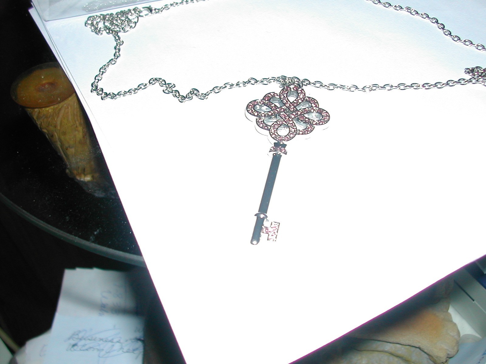 Paparazzi Unlocked Pink Necklace & Earrings NWT