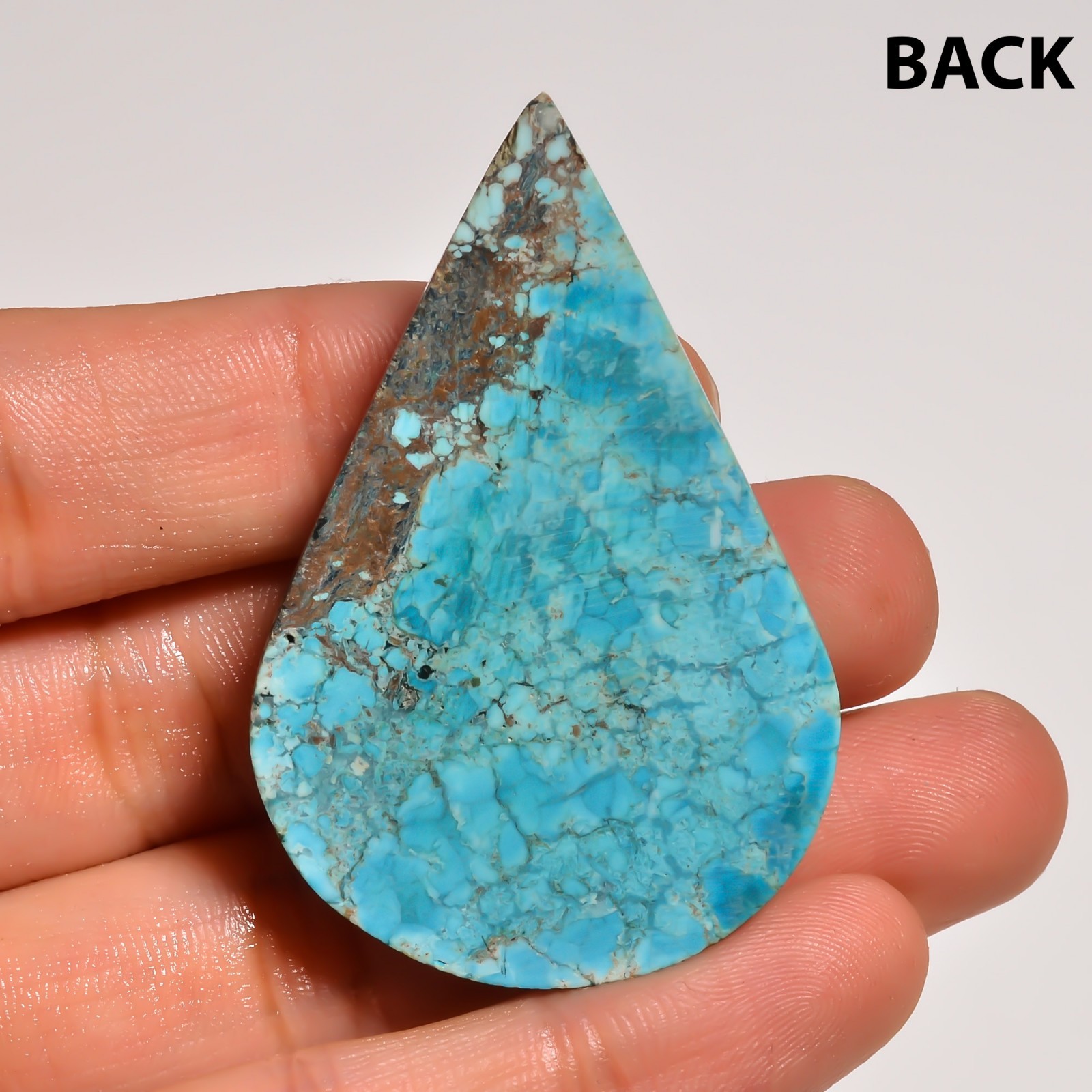 657 Cts. Natural DESIGNER TIBET TURQUOISE Pear Shape Cabochon Gemstone Lot~8Pcs~