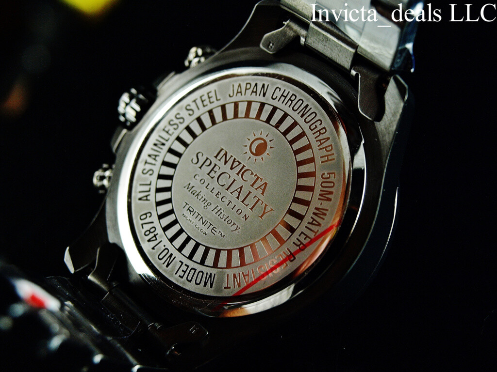 Invicta Men’s Specialty FLIGHT Chronograph Gunmetal Tone Stainless Steel Watch