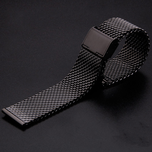 Premium Thicked Milanese Mesh Stainless Steel Watch Band Strap Metal 18 20 22 24