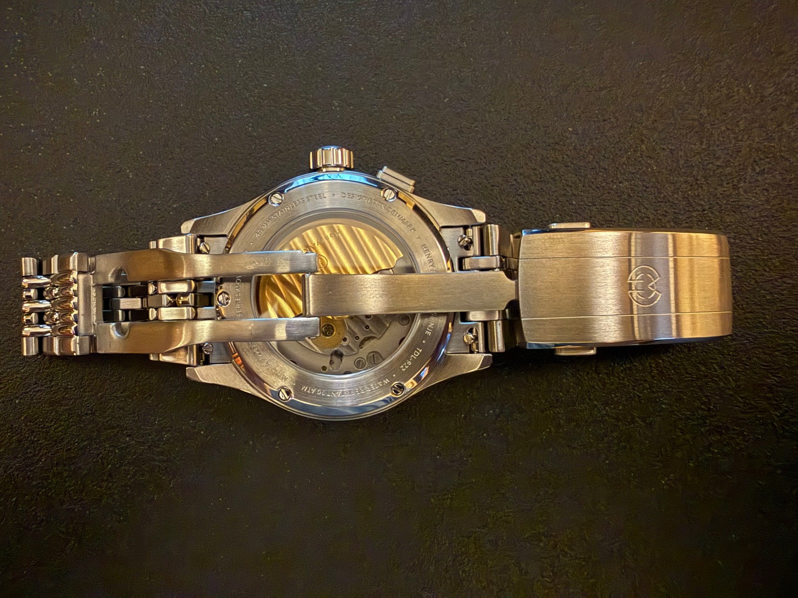 Henry Archer Tidslinje Meteorite Spectral Red 40mm Automatic Triple Calendar
