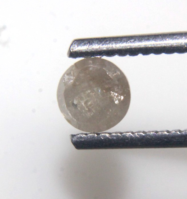 0.61Ct Rose Cut Diamond Natural Real Semi Transparent Green Round 5.32x.2.60 MM0