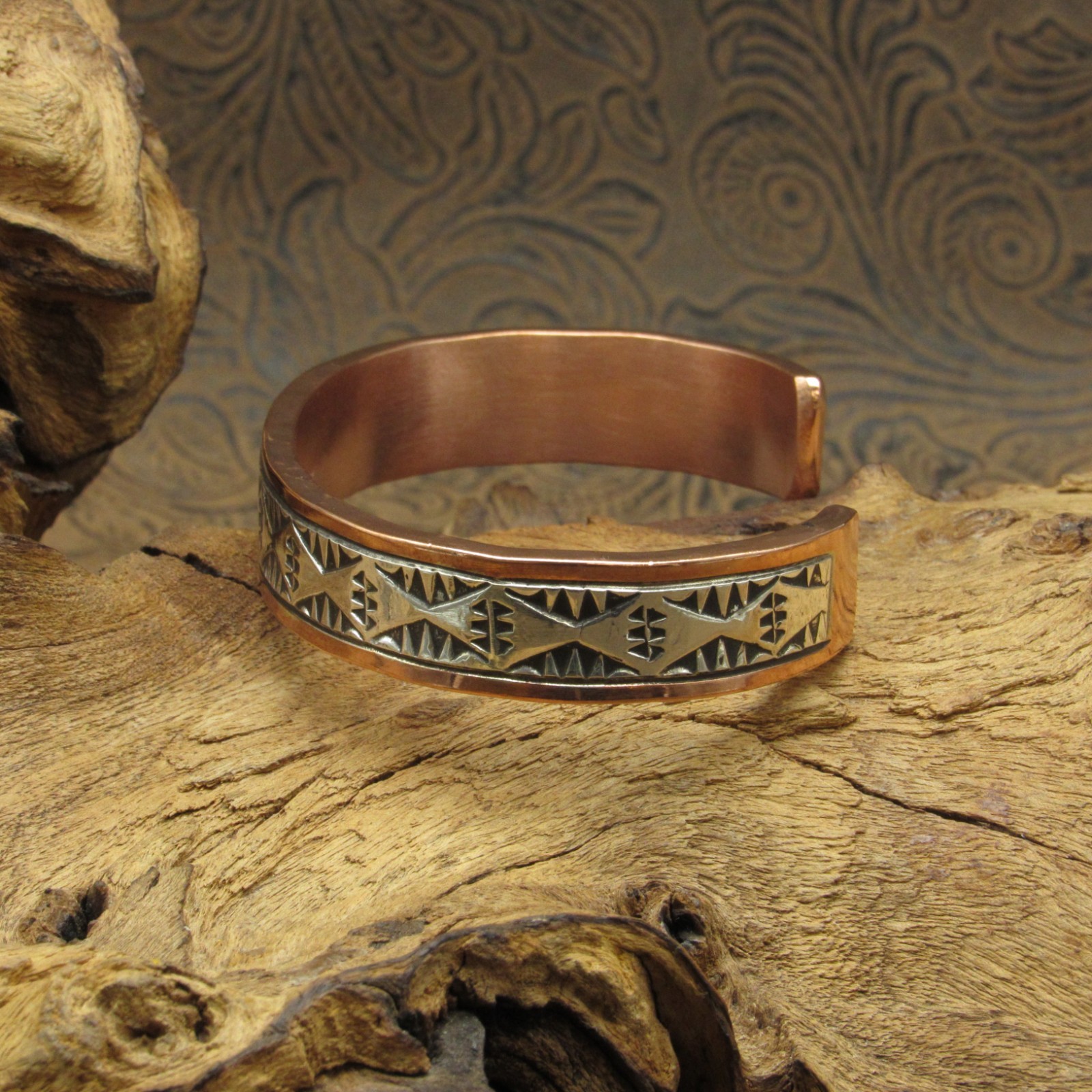 Artisan Sterling Silver/Copper Cuff Bracelet