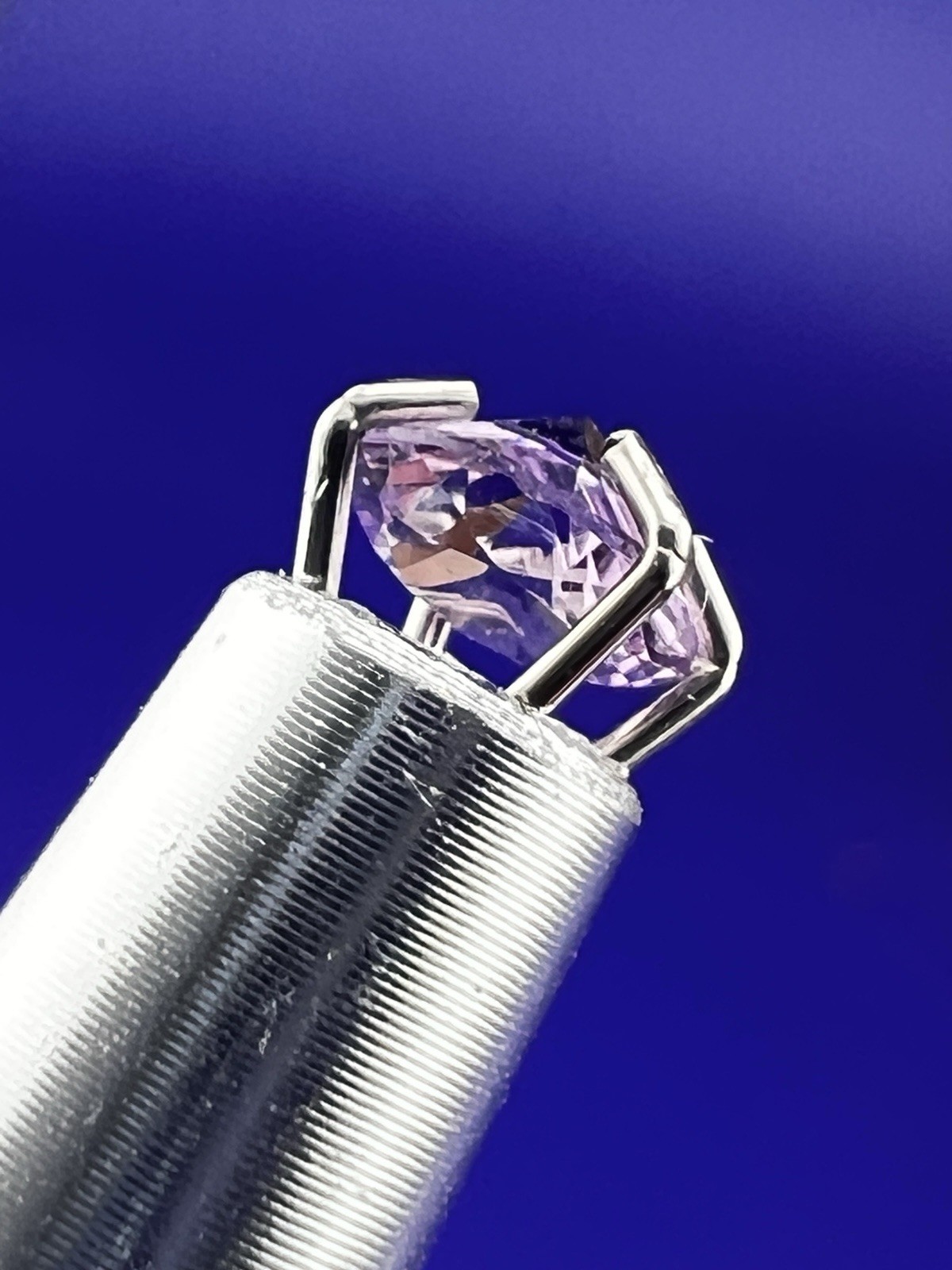 Natural Untreated Brazilian Amethyst Faceted Gemstone Round 4.5mm 0.23 cts