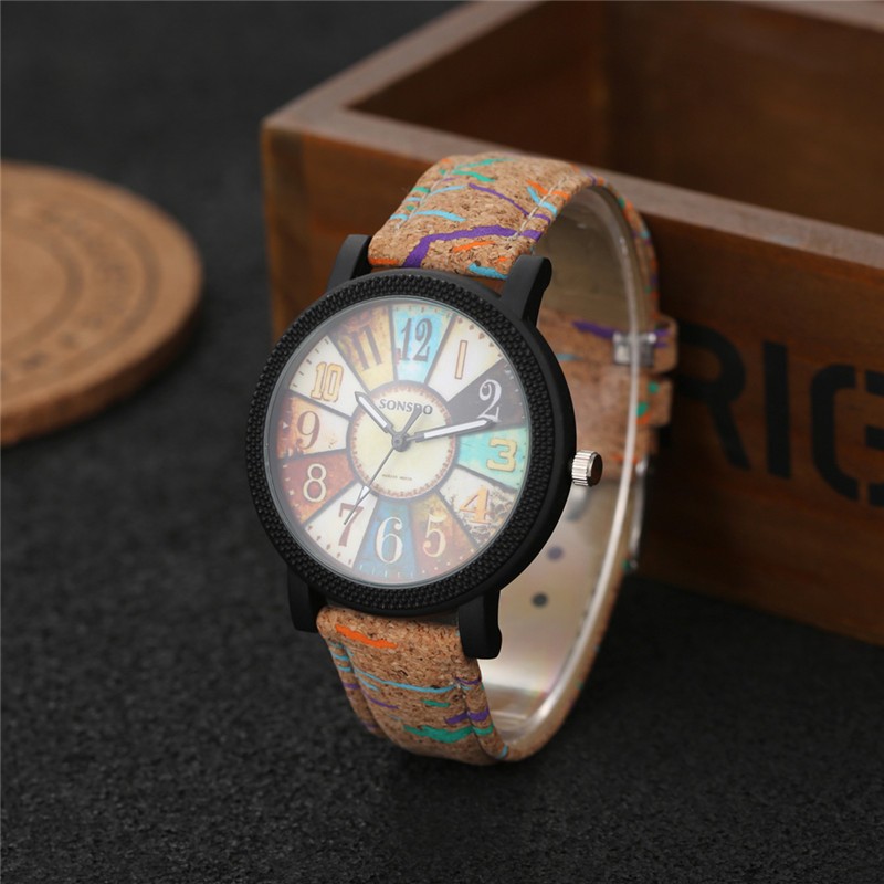 Women’s Vintage Leather Quartz Watch – Casual Retro Wristwatch Gift – Classic Ro