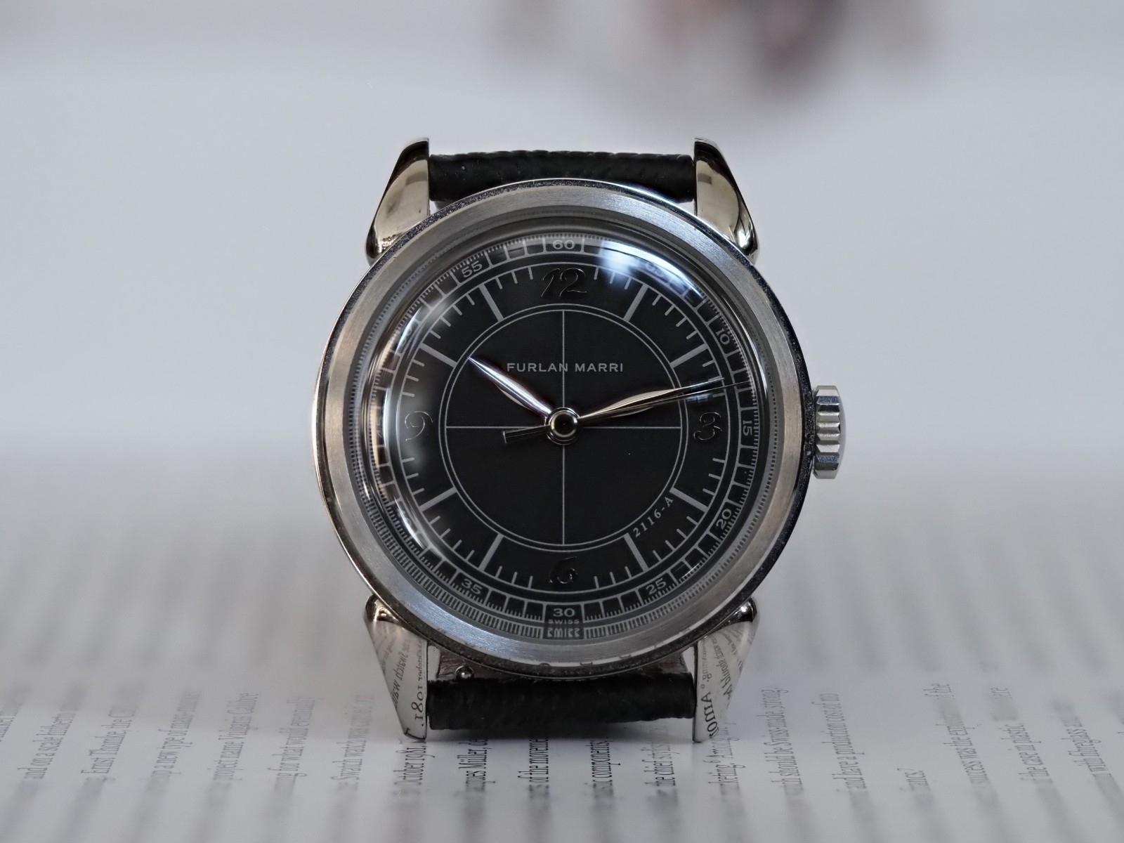Furlan Marri Black Sector 37.5mm 20202 Black Dial Box Papers 2022