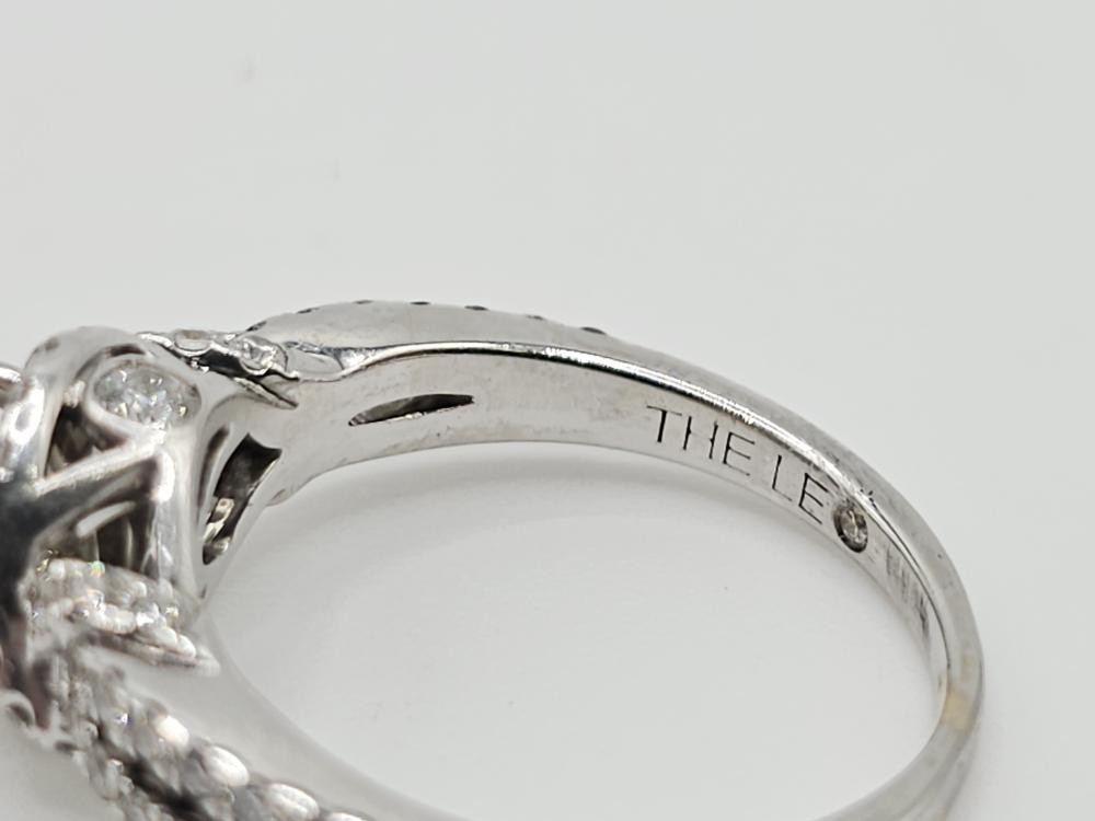 Leo 14K White Gold SI2 I 0.69 CT Round Diamond Engagement Ring Sz 7 (ML1080993)
