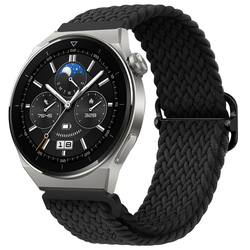 High Quality Adjustable Nylon Braided Elastic Sport Watch Band Strap 20mm 22mm