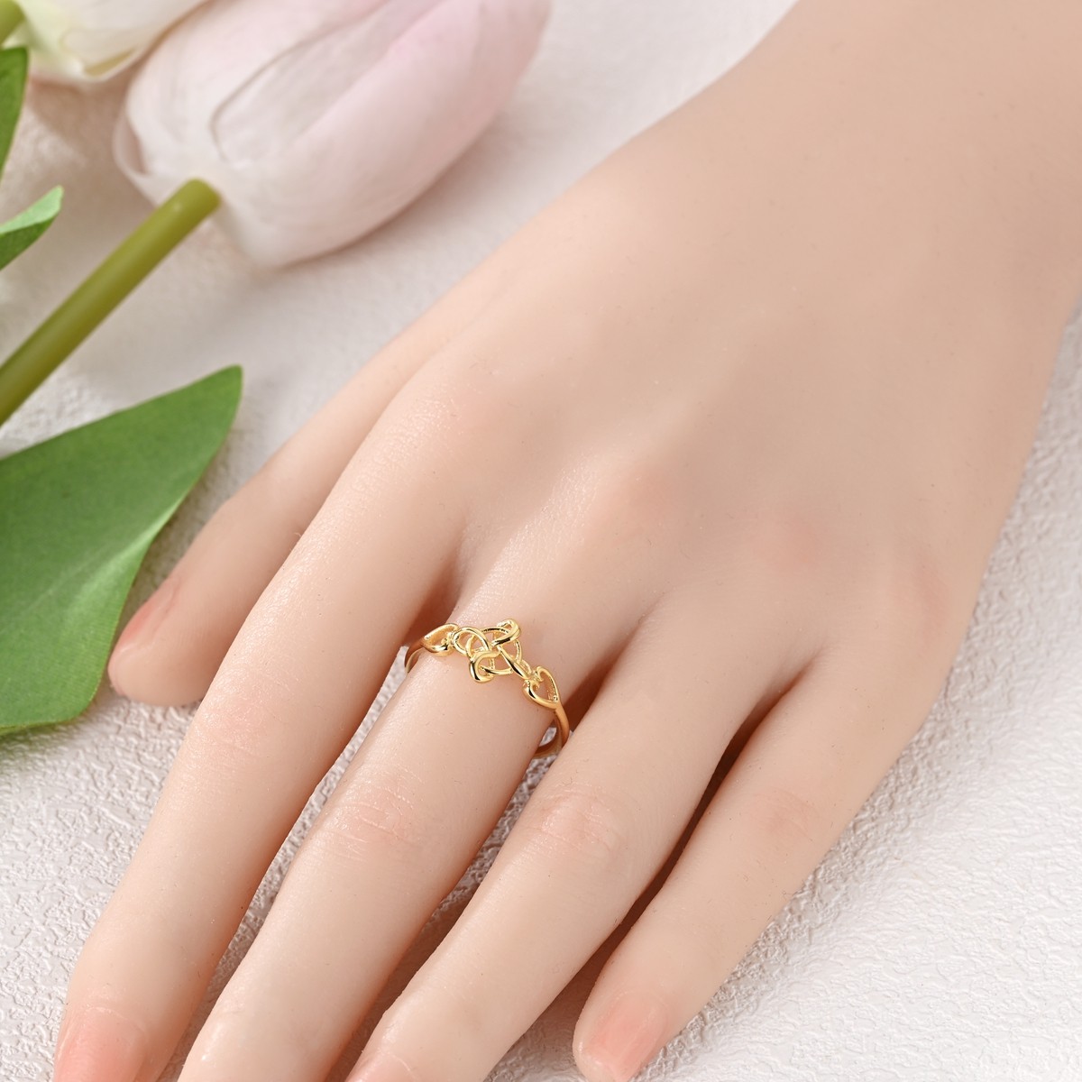 LAZA Original 925 Sterling Silver Wrap Knot Finger Ring for Women Jewelry Gift