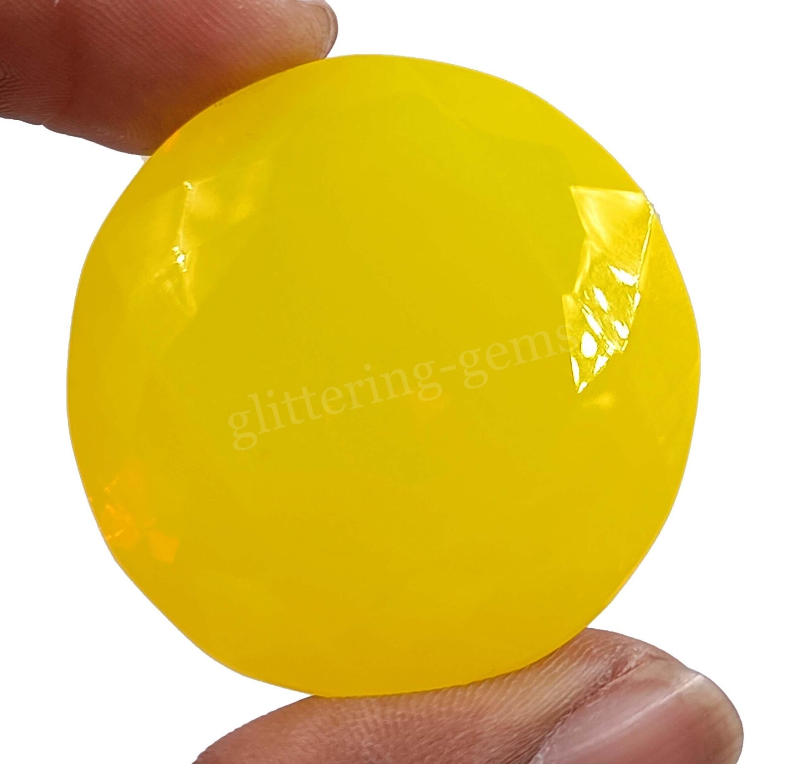 IGL Oval Cut Natural Ethiopia YELLOW Color Opal 144 Ct Loose Gemstone 25F