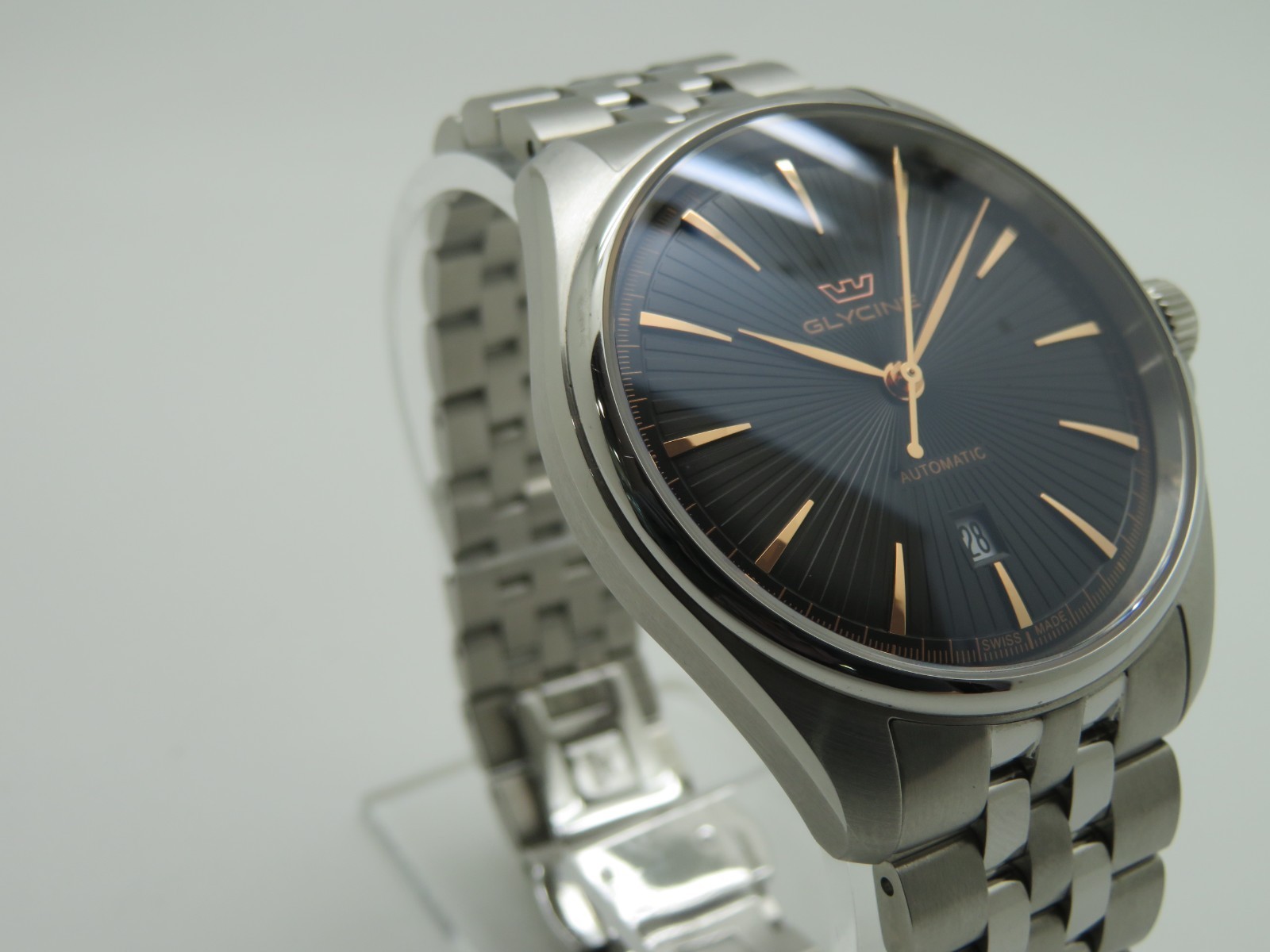 2024 Glycine GL0454 Men’s 43mm Stainless Steel Swiss Automatic Wristwatch