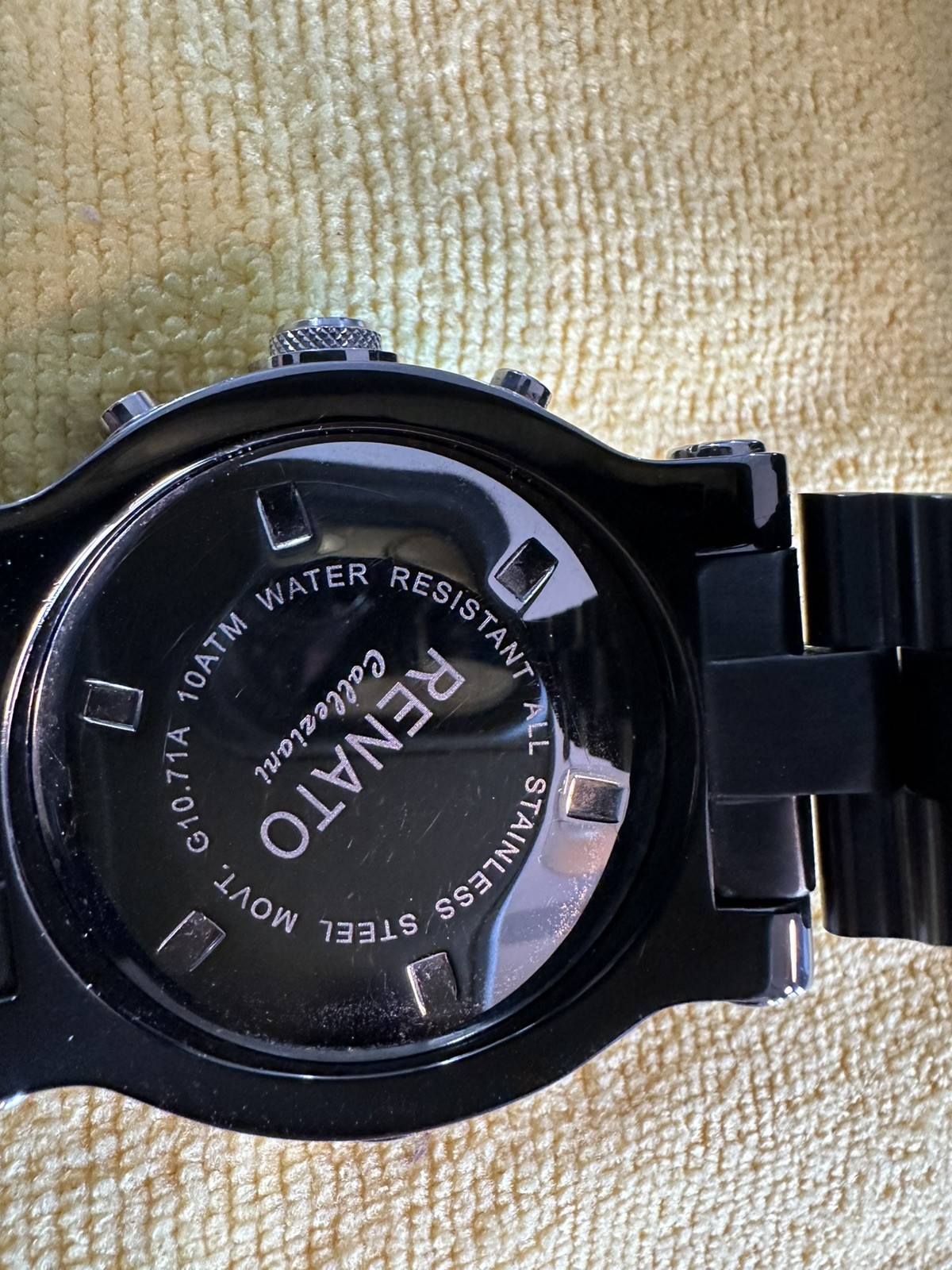 Renato Beast Collezioni Gunmetal Chronograph (Carbon Fiber Dial – New Battery)