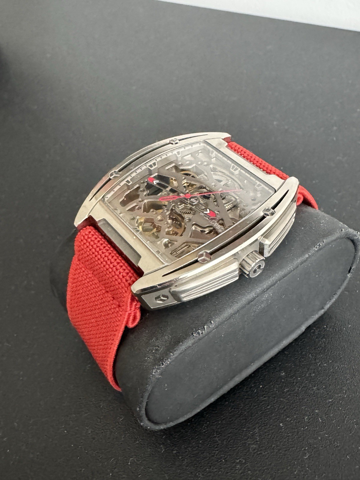 CIGA Design Z Series Titanium Men’s Wristwatch Red Rubber Band