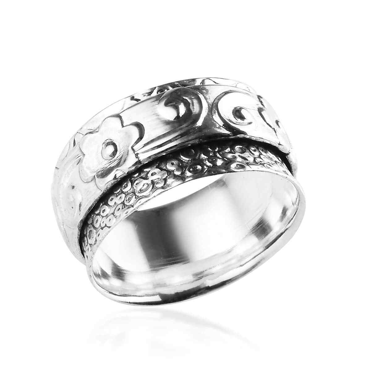 Spinner Ring in Sterling Silver 4.40 Grams Size 6
