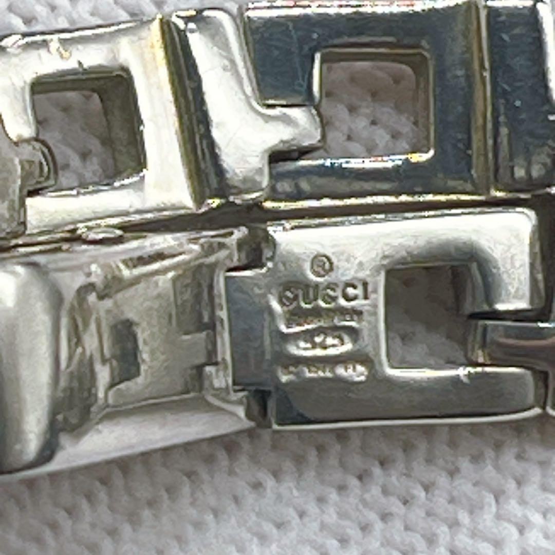 GUCCI G Shape Link SV925 Bracelet Silver Jewelry Luxury Accessory