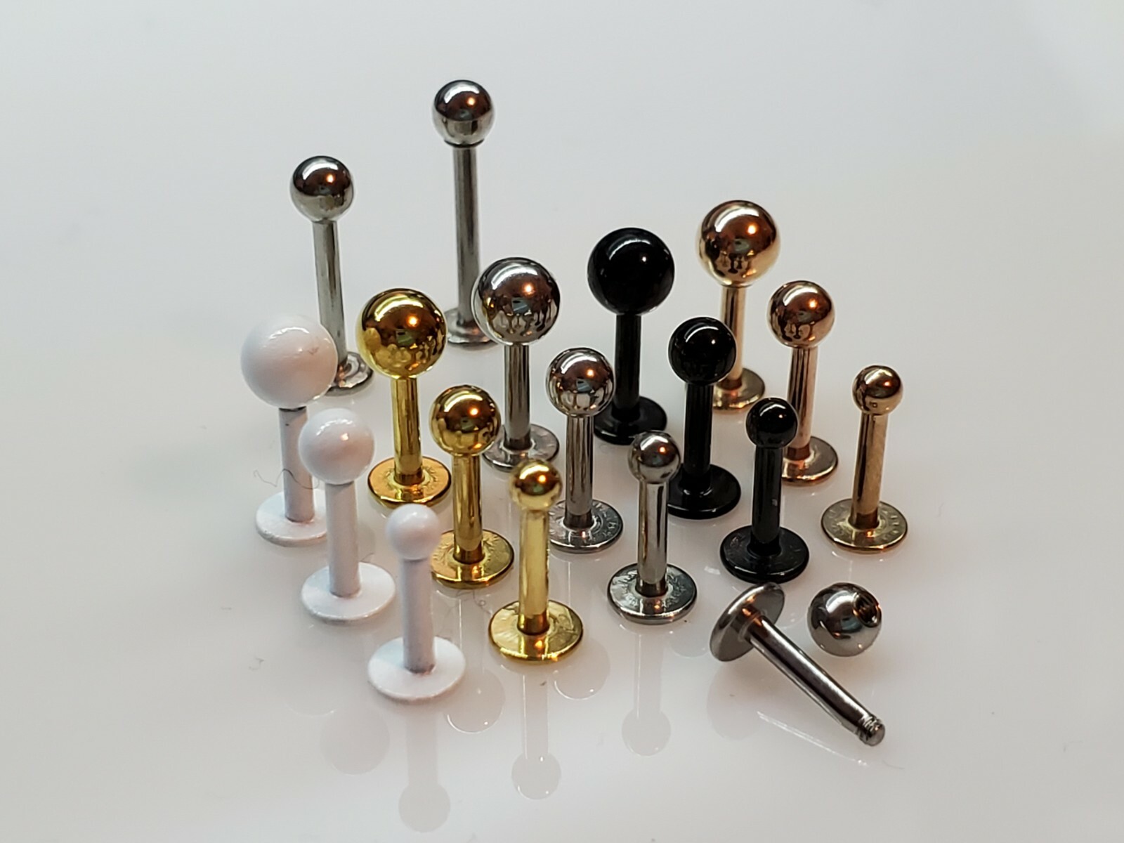 18g, 16g, 14g, Helix, Tragus, Triple forward, Ring, Jewelry, Cartilage, Stud