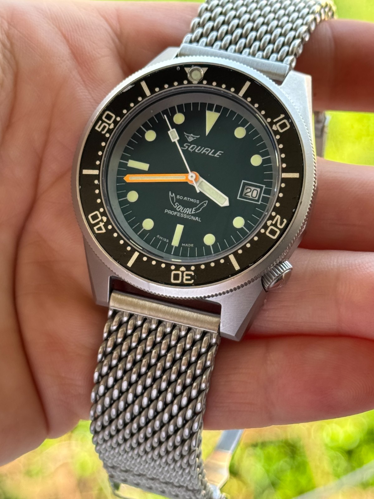 Squale 1521 Professional Classic Diver Watch Automatic Mens 42mm Swiss Made