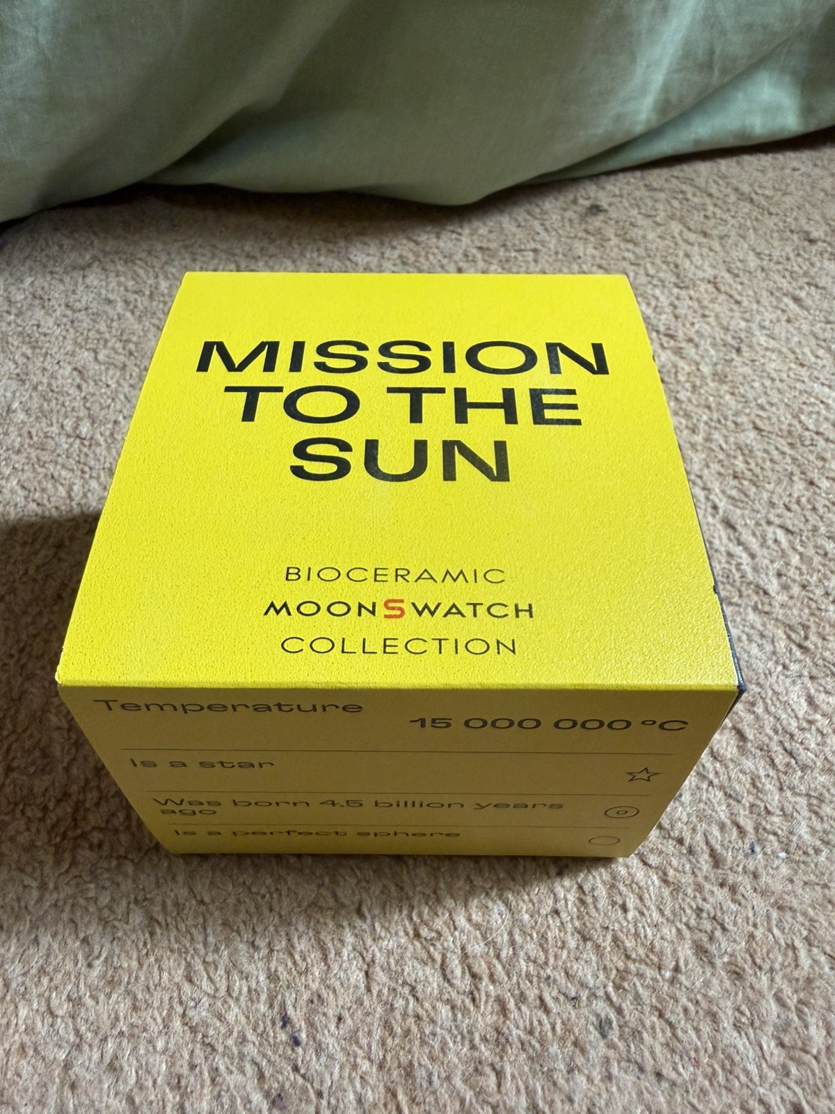 OMEGA x Swatch MoonSwatch Mission to the Sun Chronograph Quartz Box & Manual