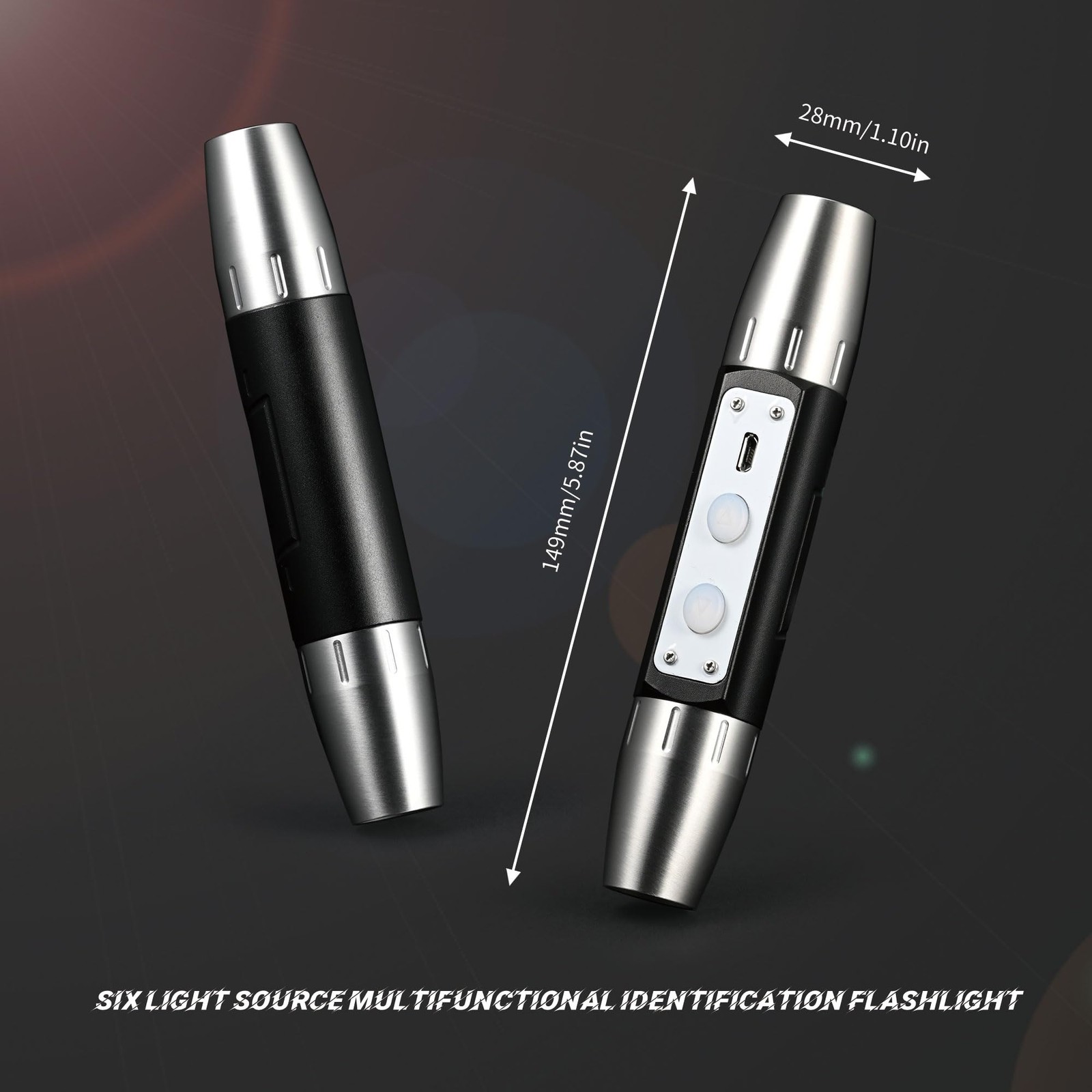 Gemstones UV Flashlight, Super Bright Gem Tester for All Stones, Rechargeable Ja