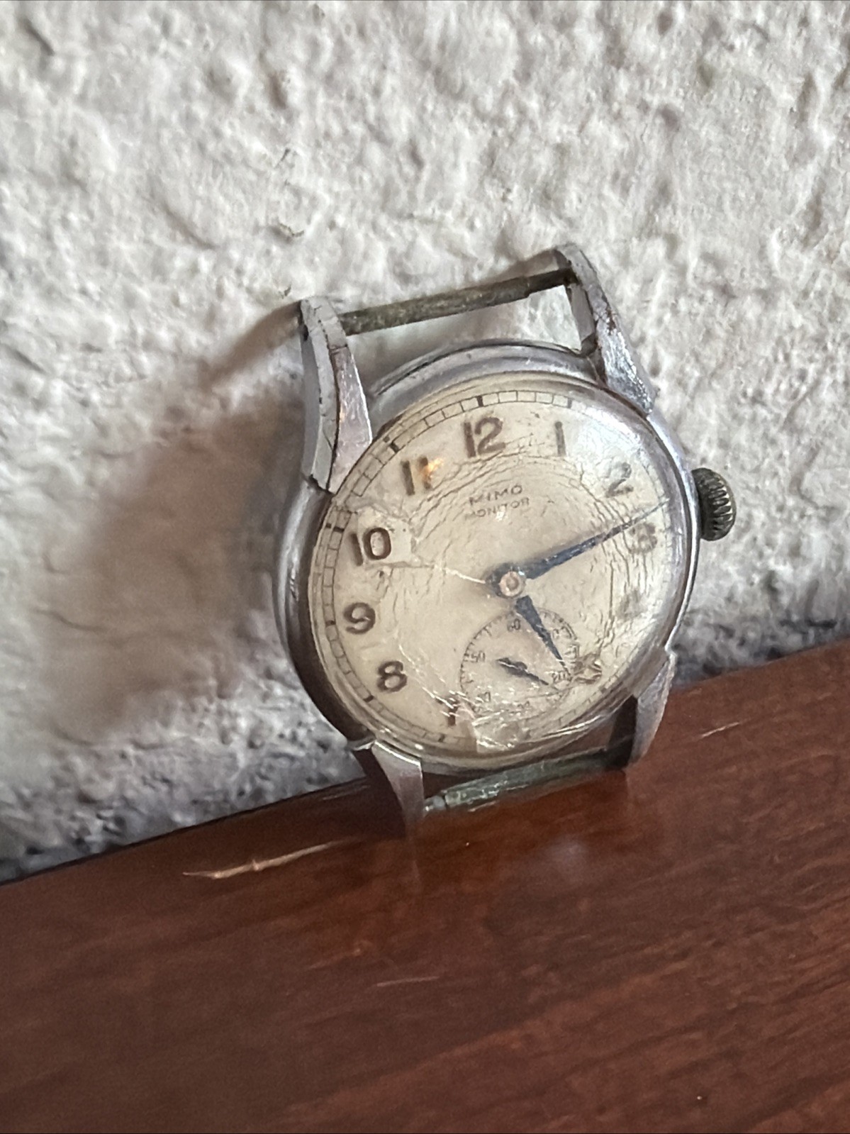 Vintage Mimo Monitor Otto Graef WWII ERA Men’s Wristwatch Untested For Parts