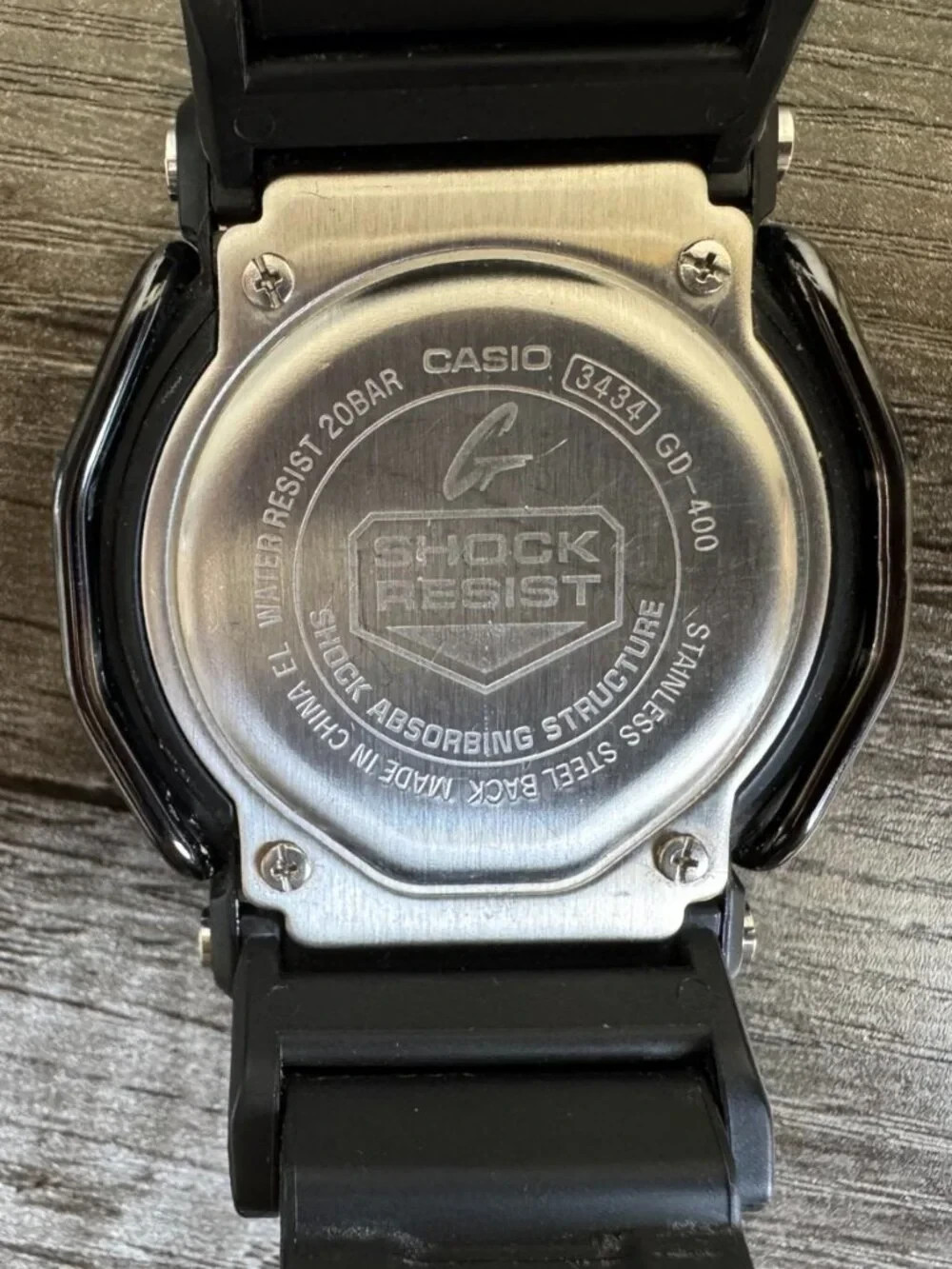 Used Casio G-Shock GD-400 Series GD400-1 Digital Watch