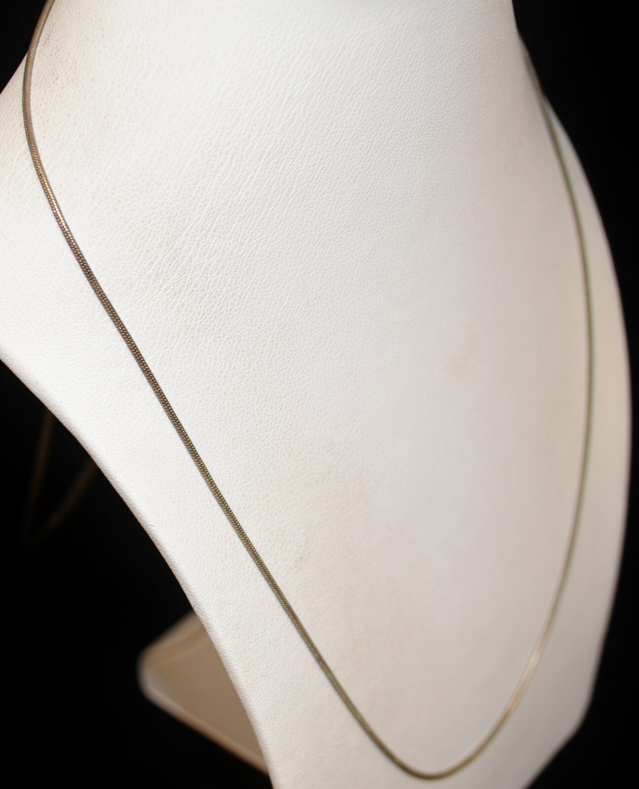 Sterling Silver Thin Omega Chain Necklace 30.0″ #FMC709