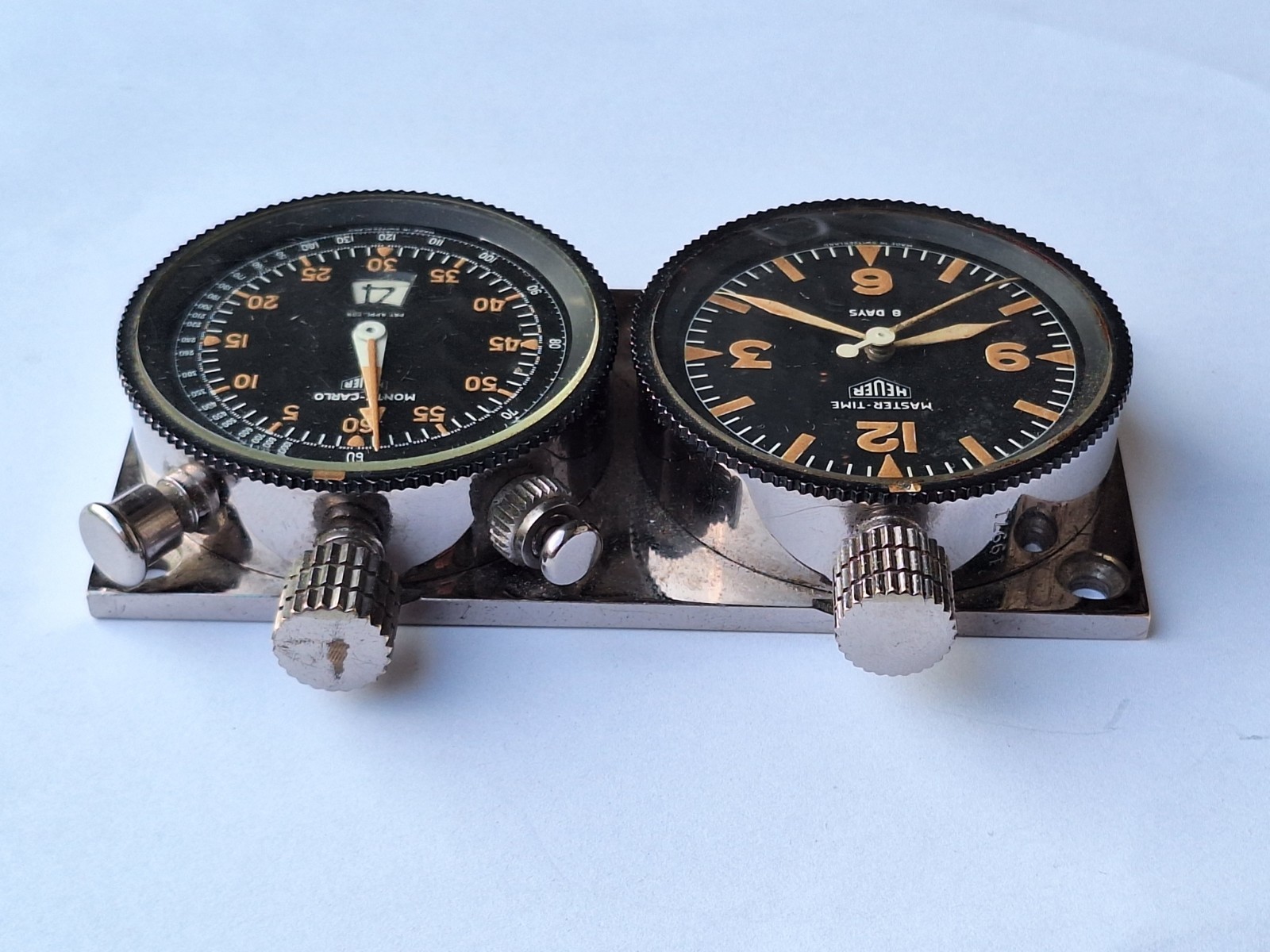 Heuer Master – Time Clock Monte Carlo Chronograph Chronograph Timer Rally Watch