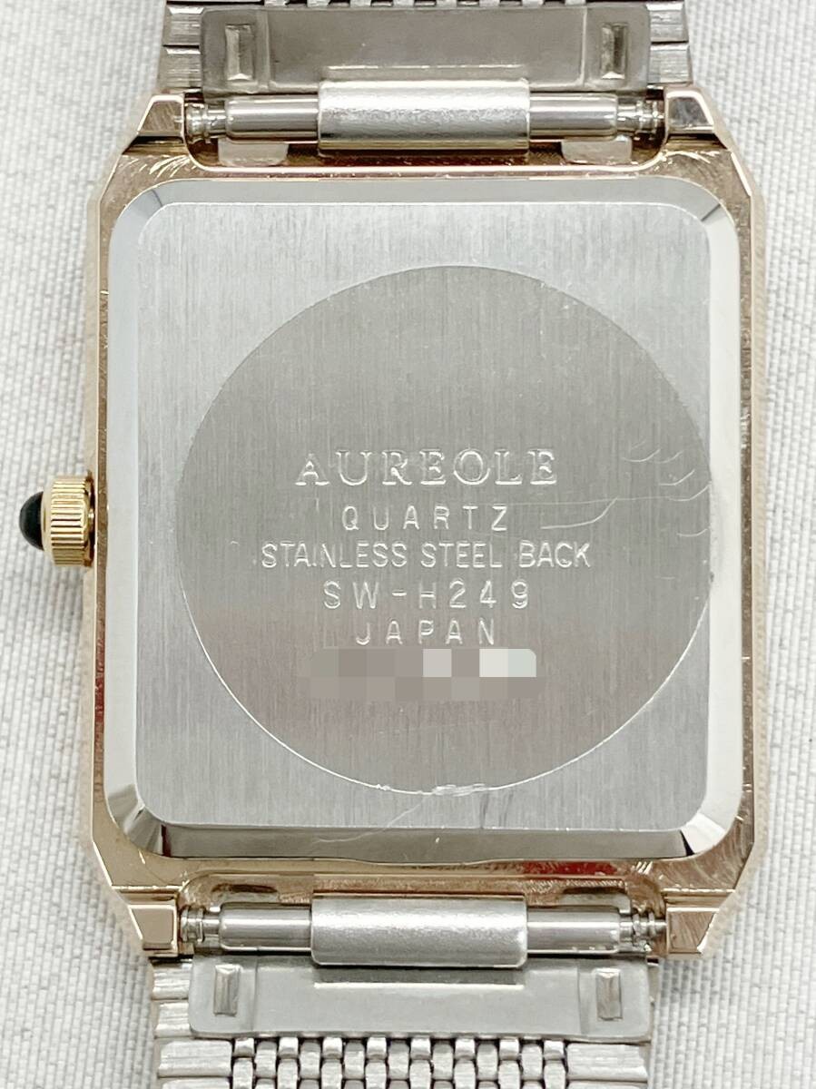 AUREOLE SW H249 Quartz Wristwatch Timepiece Used Elegant Dial Vintage
