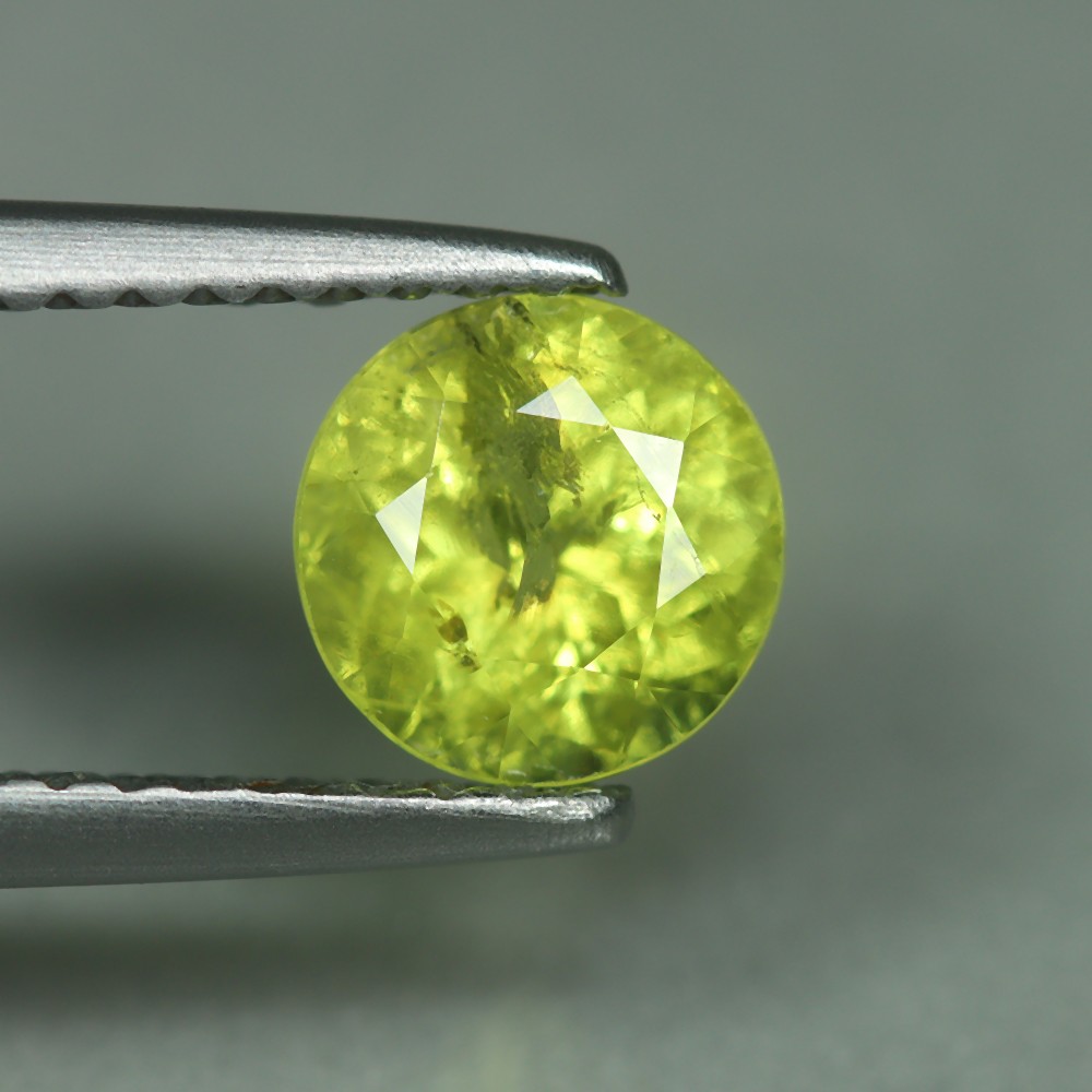 1.08 Cts_Loose Gemstone_100 % Natural Unheated Yellowish Green Mali Garnet