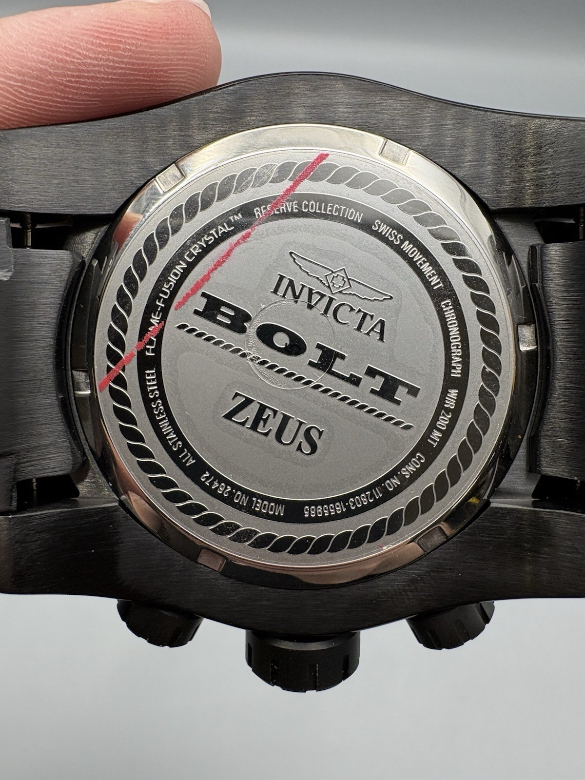 Invicta 26742 Reserve Bolt Zeus Race Team Men’s Watch 53mm IM-Q-002 *Pre Owned*