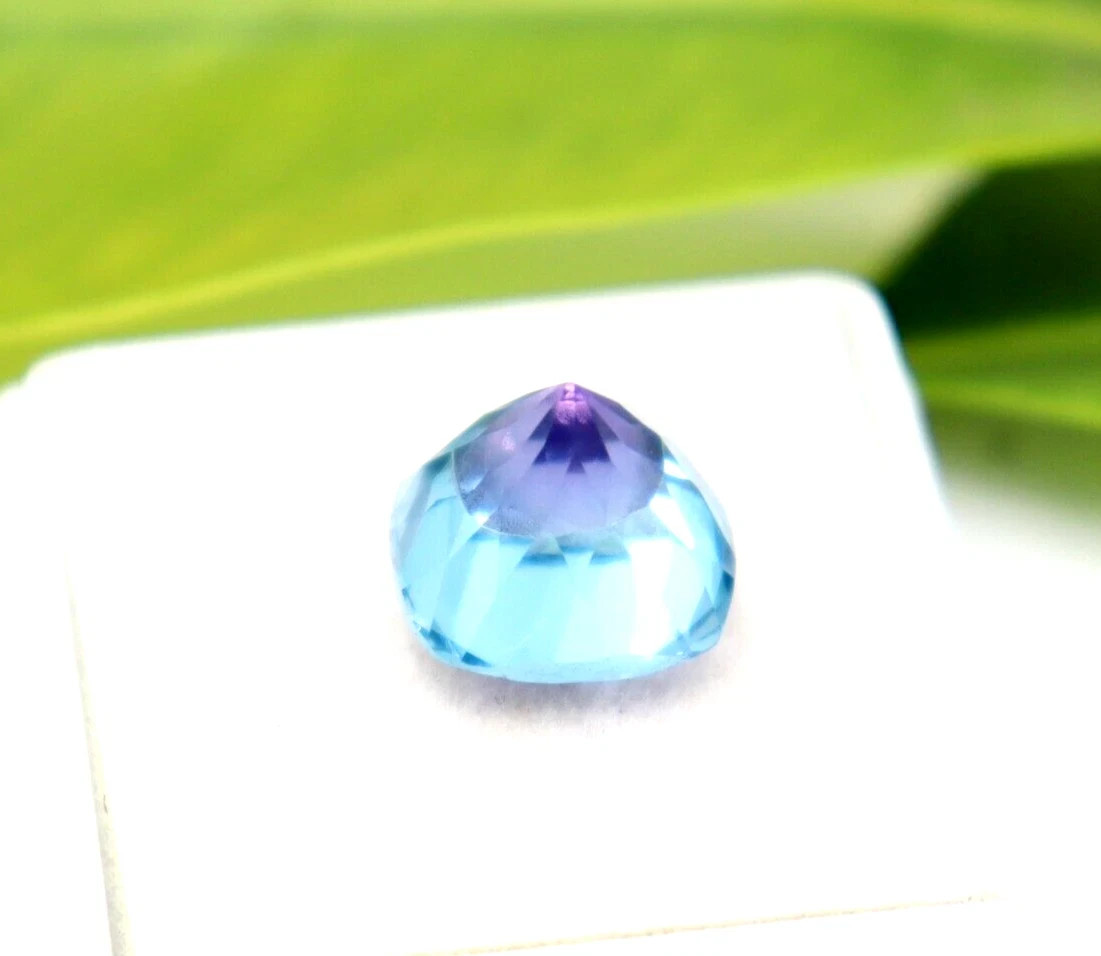 Cushion Cut Bi-Color Loose Gemstone Natural Pitambari Sapphire Certified 7.85 ct