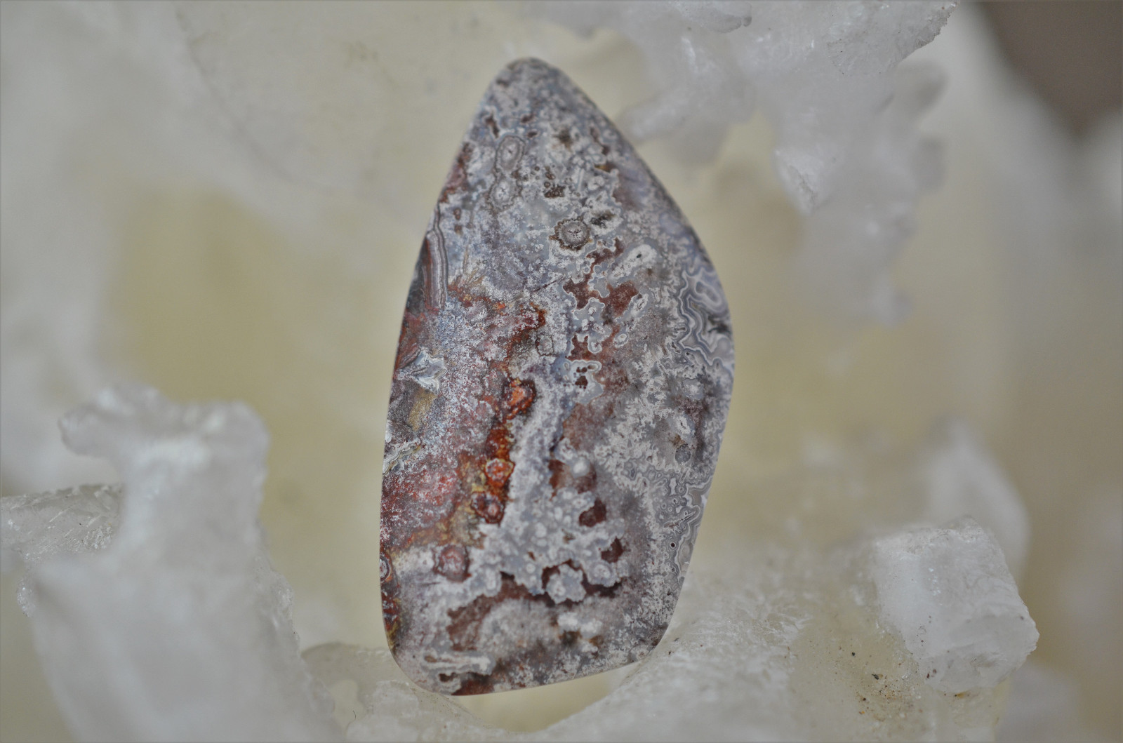 Mexican Crazy Lace Agate Free Form Cabochon 7 grams 43.22 X 23.48 X 5.36MM