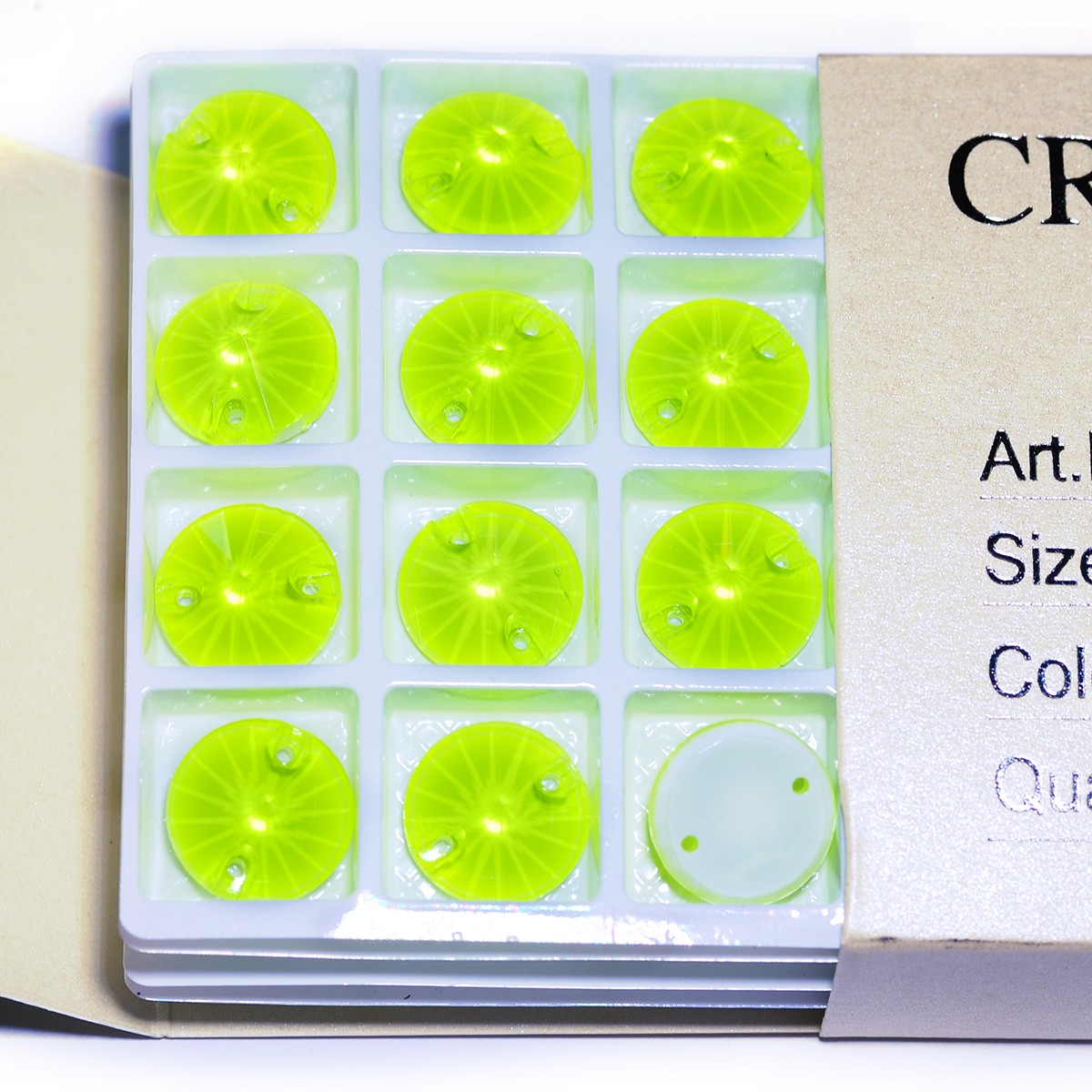 Glass K9 Neon Rivoli New Strass Edges with chamfers Sewing Crystals Sew On Beads