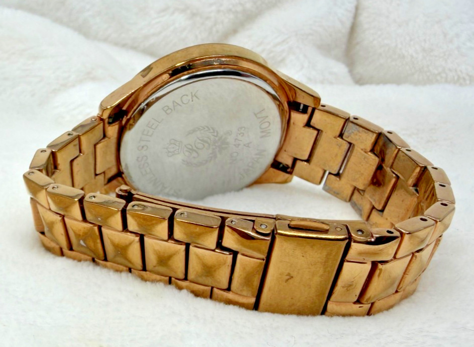 Women’s Watch Rose Gold Tone 6″ Band & Dial | PD PREMIER DESIGNS | NEW BATTERY