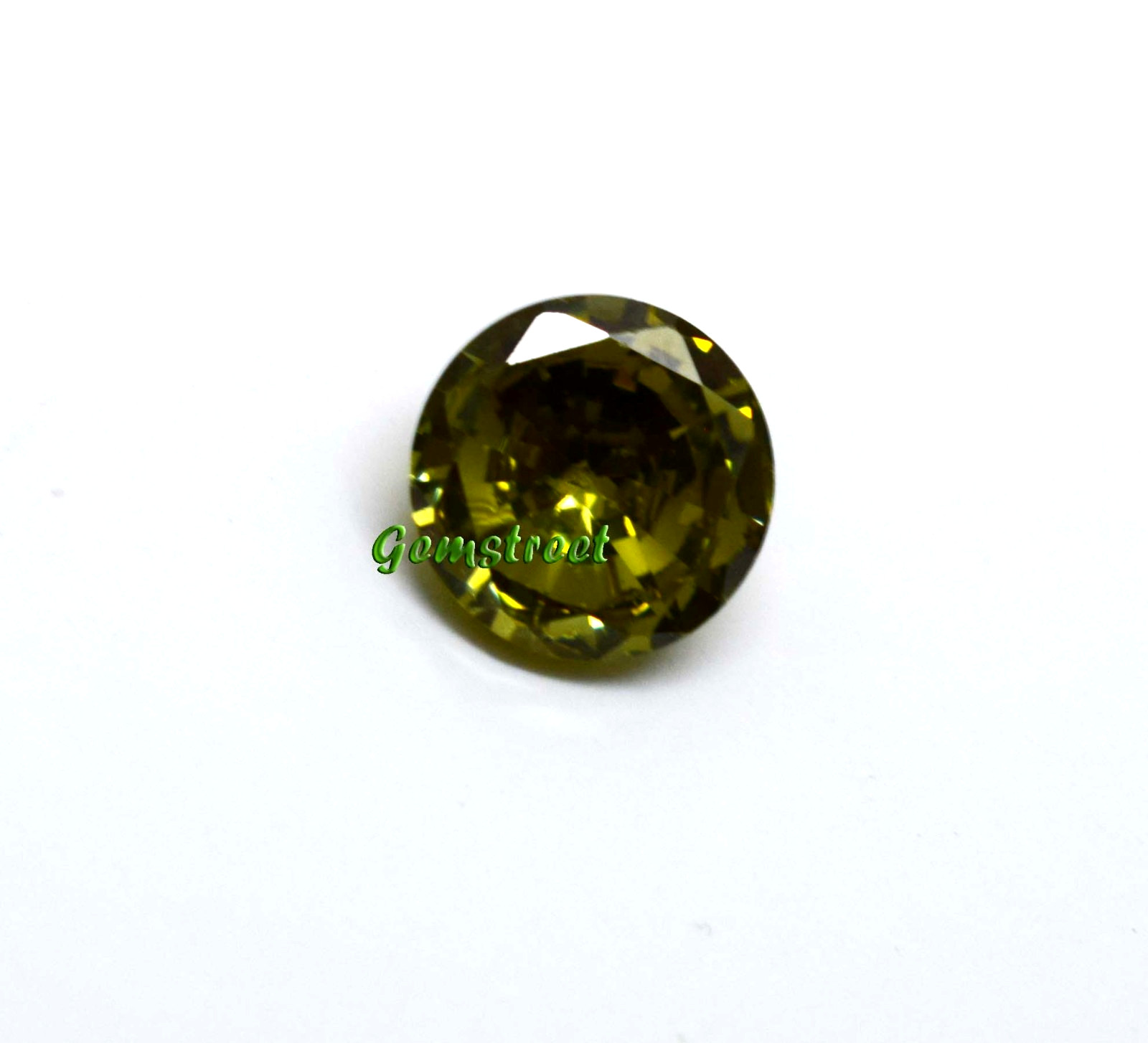Natural Green Peridot 4.60 Carat Round Cut Certified Loose Gem From Myanmar