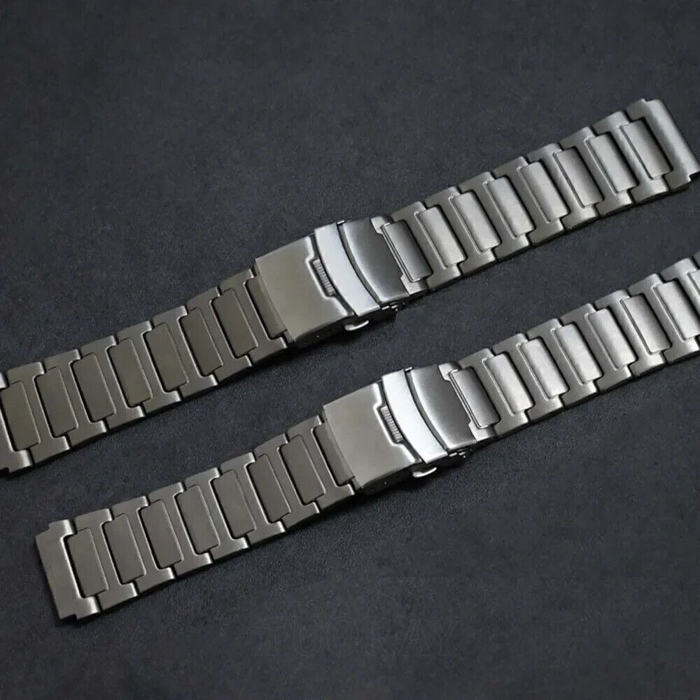 22mm Luxury Titanium Metal Strap for Fossil Watch Universal Wrist Band Bracelet