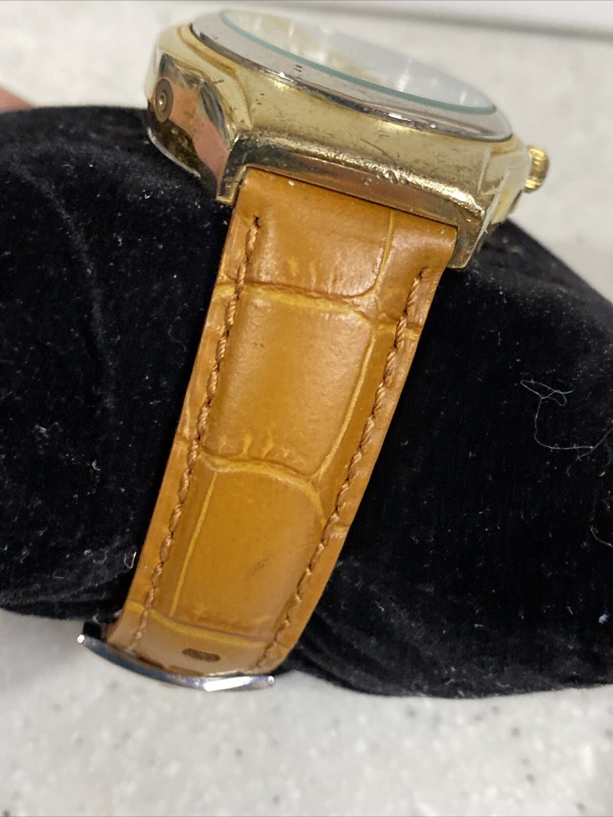 Ladies Gold Tone Royal Tel-Time Analog Talking Watch New Battery Working