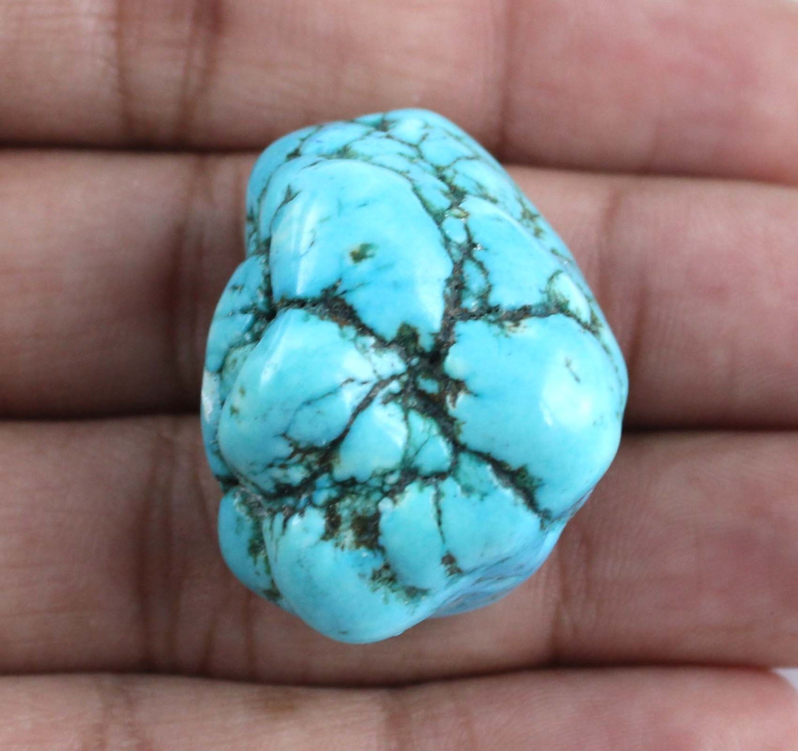 80.85 Ct/34 mm Natural Arizona Blue Turquoise Sleeping Beauty Gemstone Rough