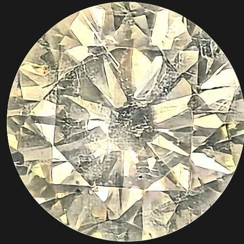 0.28 CT Natural Diamond Solitaire Round Brilliant SI1 Light Greenish Yellow IGR