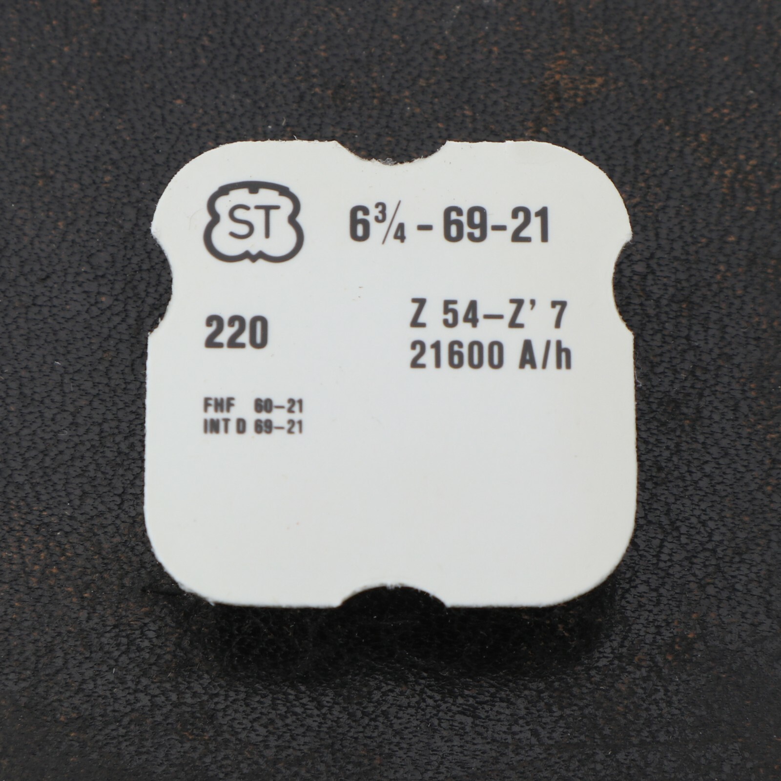 NOS Original FF 69-21 Watch Part #220 Fourth Wheel New Old Stock (C15D22)