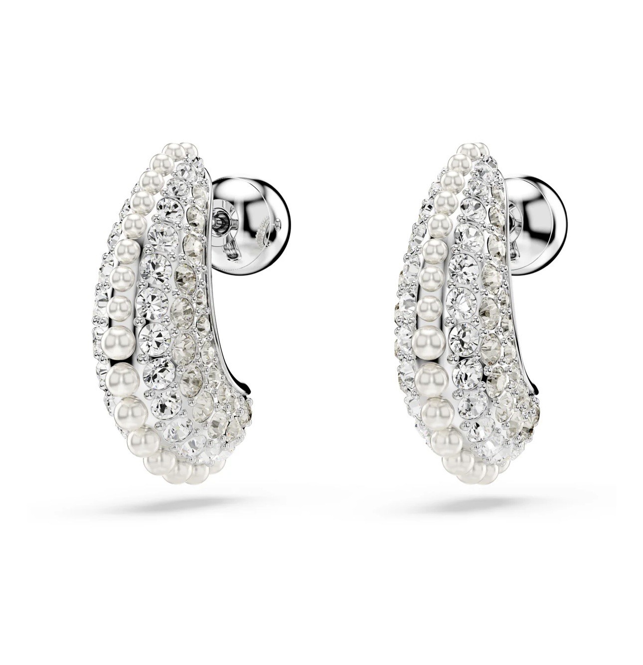 Swarovski Sublima Drop Earrings, Crystal Pearls,Rhodium plated, 5692107, New !!