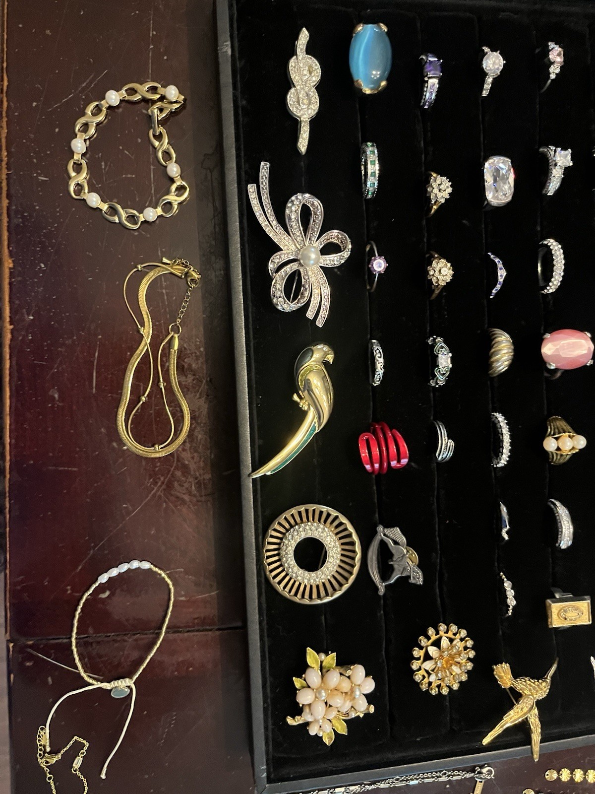 Miscellaneous Jewelry Lot, Rings Pendant Earrings Etc., Signed/stamped, Untested