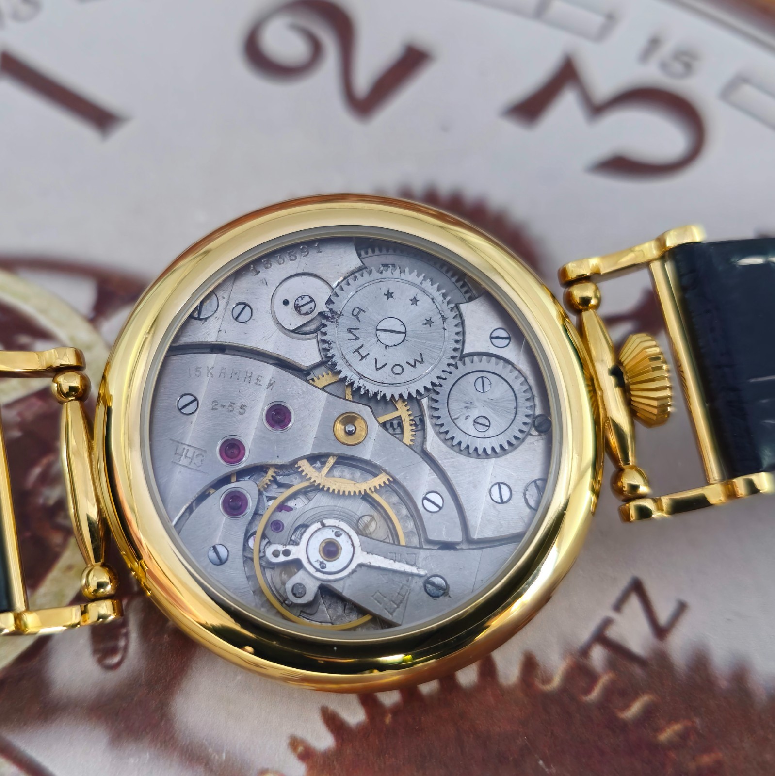 Vintage Watch USSR MARRIAGE Silver Dial MOLNIJA 3601 mechanism 15J 1955 year