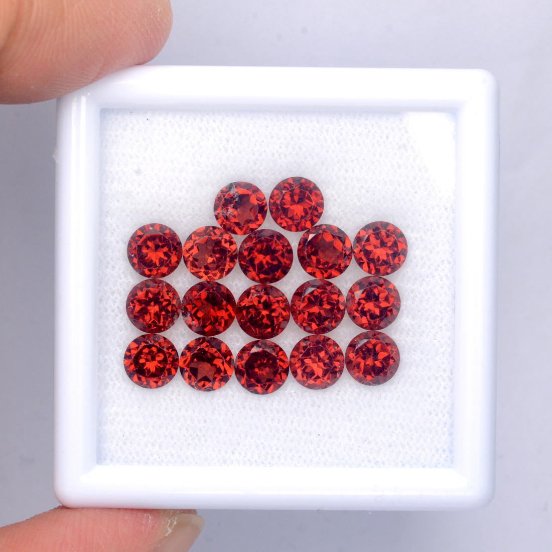 Round 6mm. 5Pcs/5CT Outstanding Natural Red Mozambique Garnet Africa Loose Gem