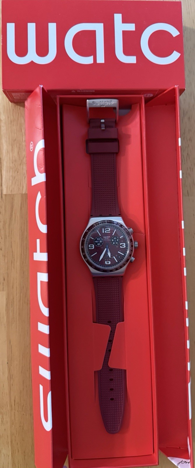 Swatch WINE GRID (Model: YVS464) 43mm